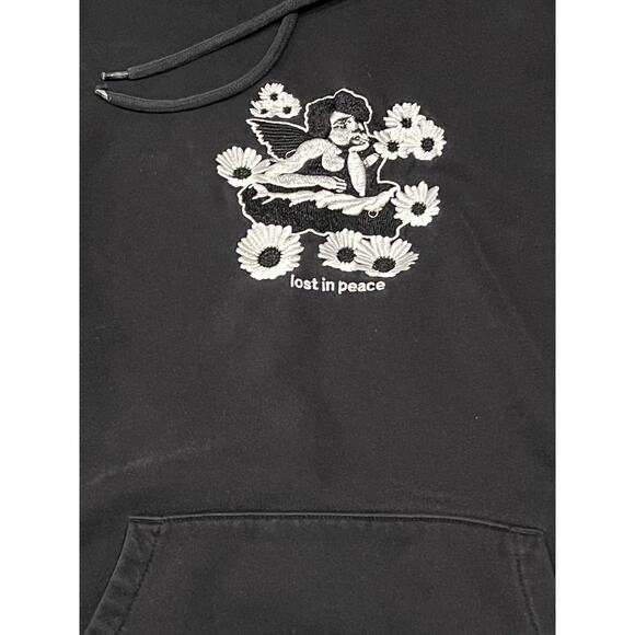 H&M Regular Fit Black Hoodie Mens S - Picture 3 of 4